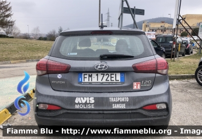Hyundai I20 
AVIS-Associazione Volontari Italiani Sangue 
Regione Molise 
Trasporto Sangue 
Parole chiave: Hyundai I20