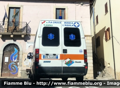 Fiat Ducato II serie 
Pubblica Assistenza Croce Bianca L’Aquila 

Parole chiave: Fiat Ducato_IIserie Ambulanza