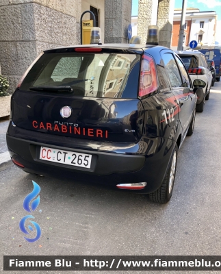 Fiat Punto Evo 
Carbinieri
Comando Carabinieri banca d’Italia 
CC CT 265
Parole chiave: Fiat punto evo comando Carabinieri banca d’Italia