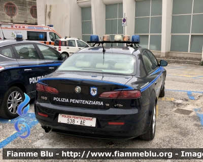 Alfa Romeo 159
Polizia Penitenziaria 
Servizio Traduzioni e Piantonamenti 
POLIZIA PENITENZIARIA 538 AE
Parole chiave: Alfa-Romeo 159 POLIZIAPENITENZIARIA538AE