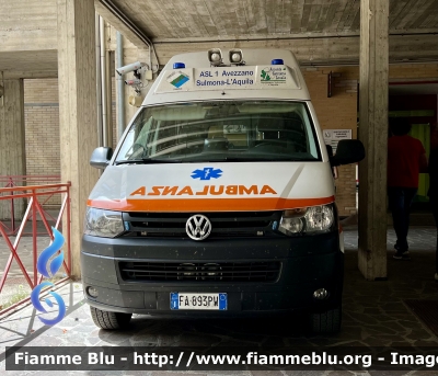 Volkswagen Trasporter T5 restyle 
ASL n1 Avezzano Sulmona L’Aquila
118 Abruzzo Soccorso 
Allestimento Mariani Fratelli 
Parole chiave: Volkswagen Trasporter_T5_restyle Ambulanza
