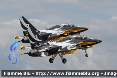 KAI T-50 Golden Eagle
대한민국 - 大韓民國 - Republic of Korea - Repubblica di Corea
Black Eagles
Republic of Korea Air Force aerobatic display team
