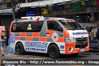 Toyota HiAce
ราชอาณาจักรไทย - Thailand - Tailandia
Ruamkatanyu foundation rescue squad
