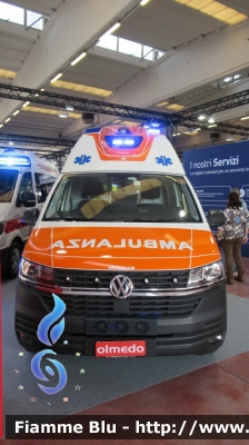 Volkswagen Transporter T6 
Croce Bianca Rotaliana(TN)
Allestita Olmedo
Parole chiave: Volkswagen T6 Ambulanza Reas_2022